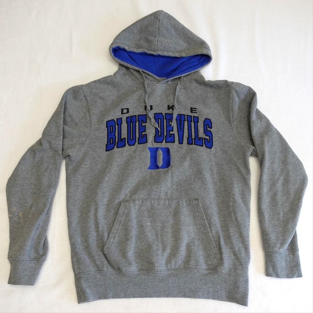 Duke Blue Devils Sweatshirt Mens Small Gray NCAA Basketball Hoodie Colosseum